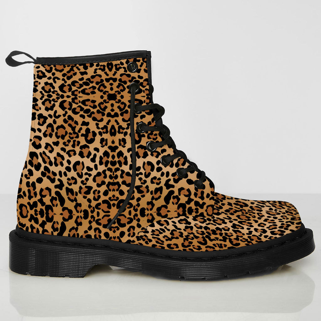 Leopard Print Leather Boots - Animal Prints - Cheetah / Jaguar Pattern ...
