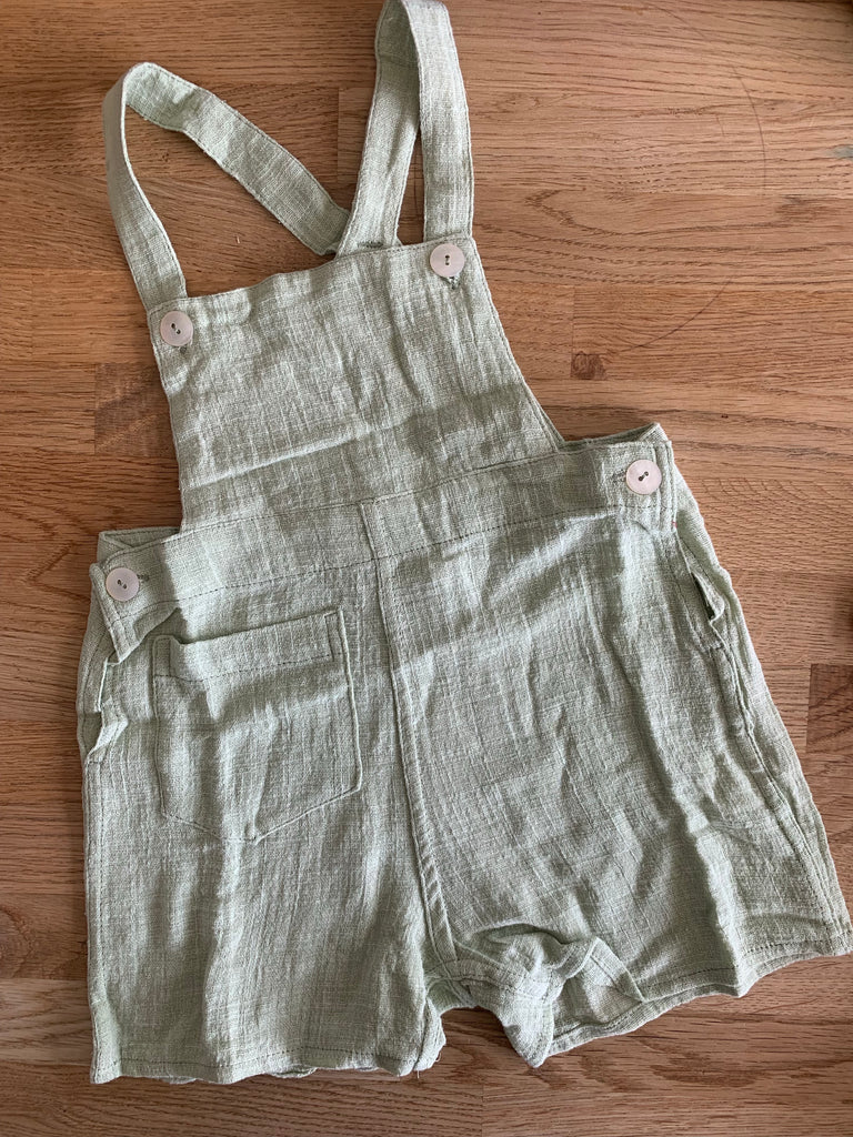 Stone overalls aqua – Catkin Kids