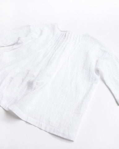 Sanne Shirt in organic white cotton