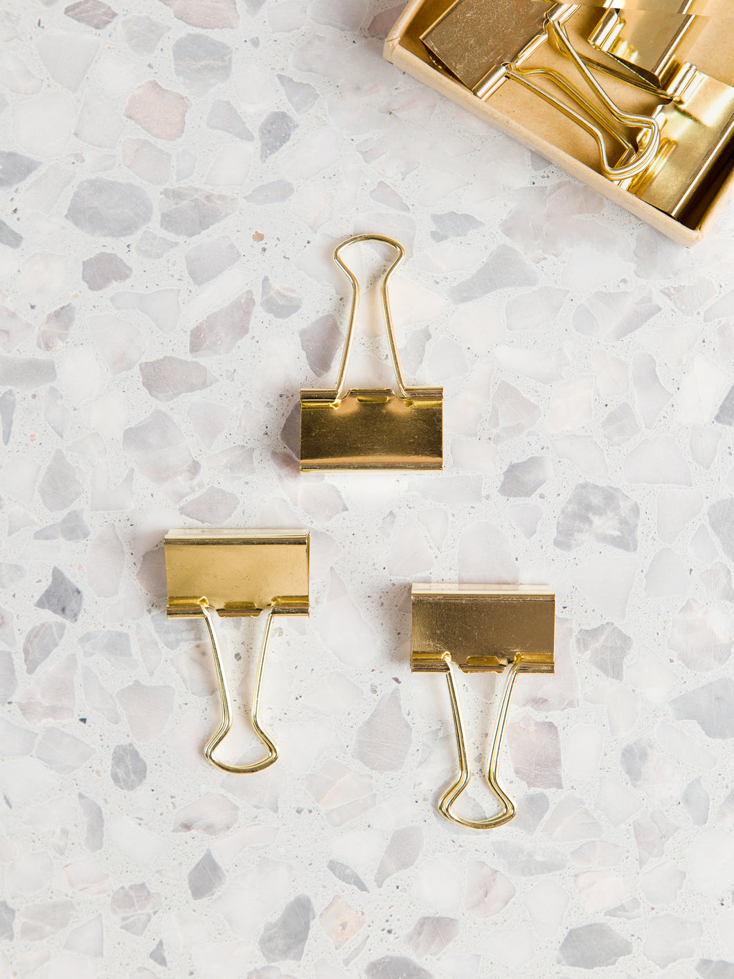 large gold binder clips