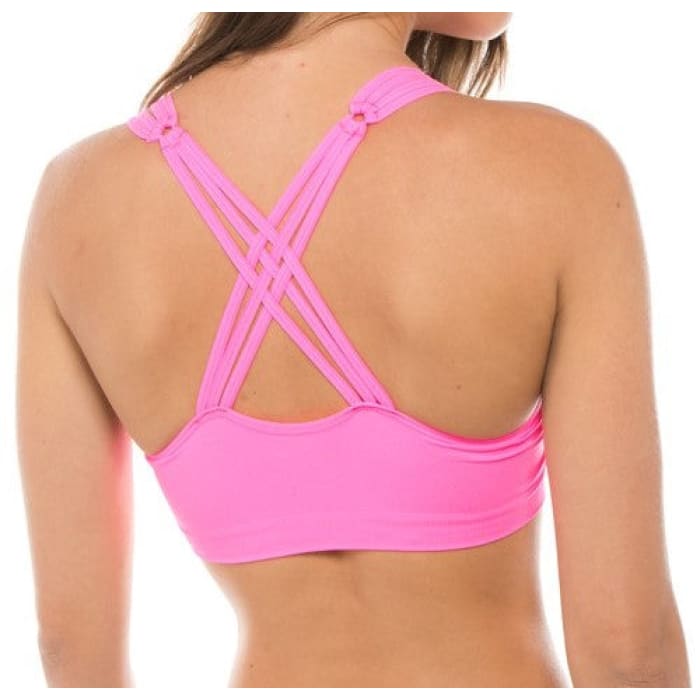 The Curated Closet - Shocking Pink Sport/Sleep Bra