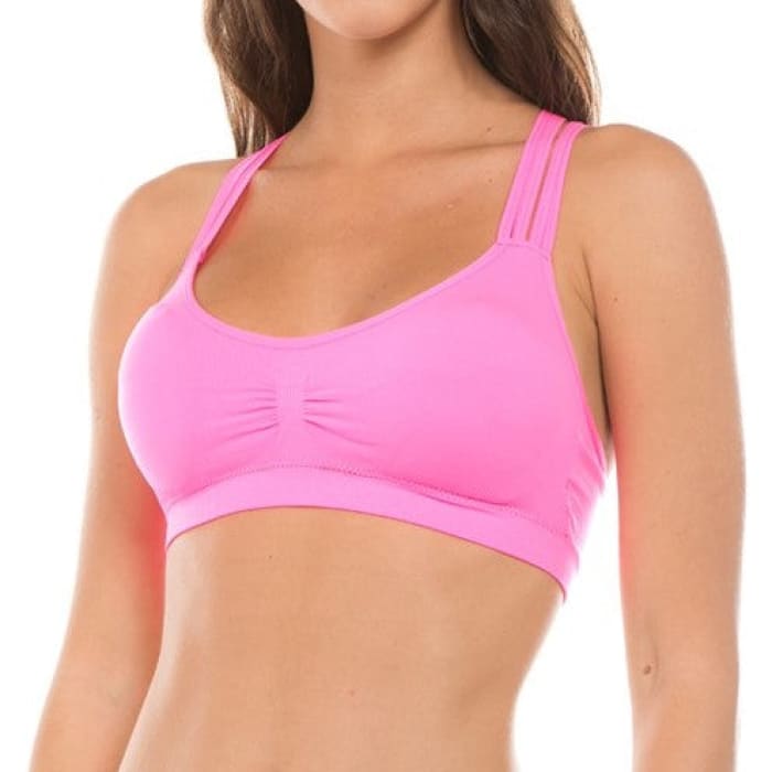 Shaping Sports bra - Dark pink - Ladies