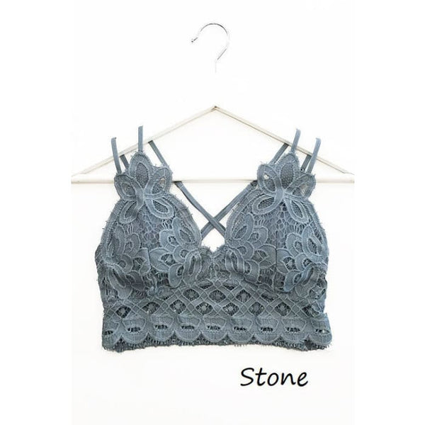 The Curated Closet - Stone XL/2X Lace Bralette
