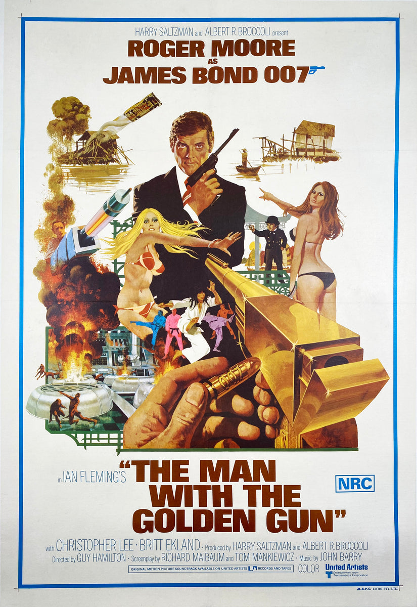 The Man With the Golden Gun - Vintage Film Poster 1974 – Affiche Studio ...