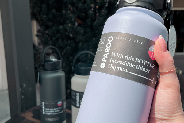 Project Pargo insulated reusable water bottles