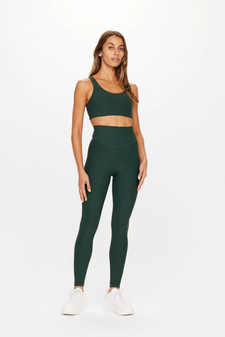 The Upside Peached 28in High Rise Pant | Racing Green
