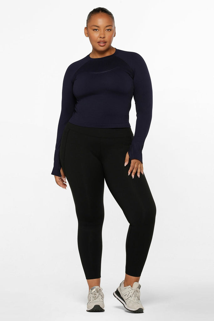 Amy Winter Thermal Phone Pocket Tech Leggings - Black