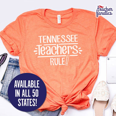 Teacher Rule States Design T-Shirt