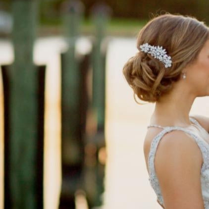 sparkly hair combs wedding