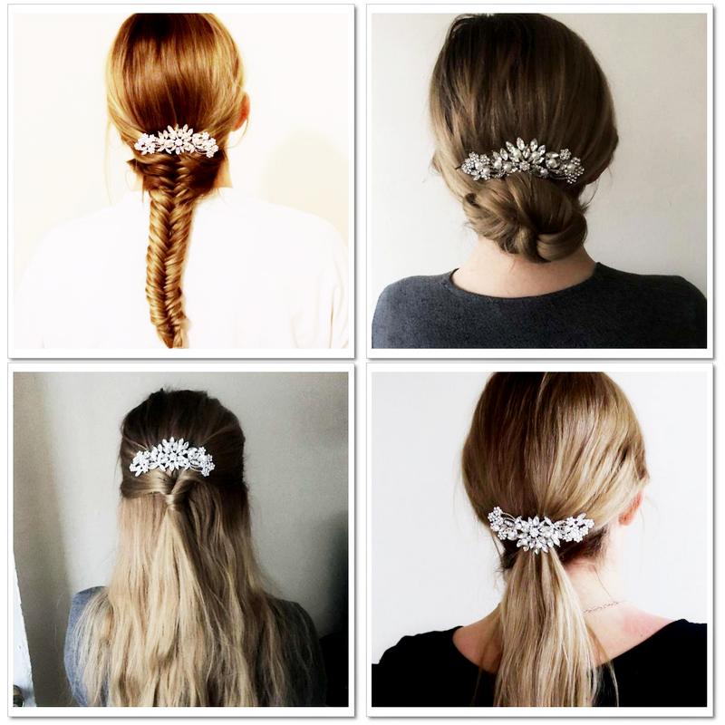 silver hair combs accessories