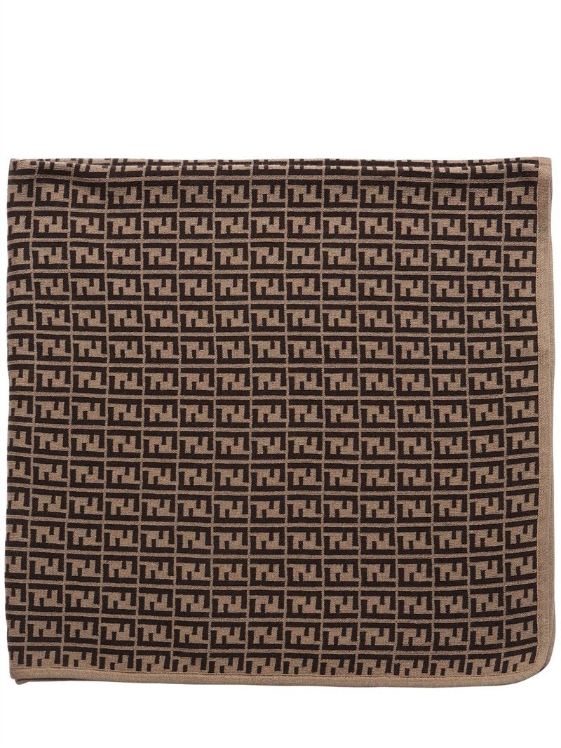 Brown Allover Logo Blanket – The Red 