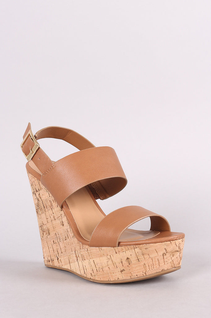 tan platform wedges