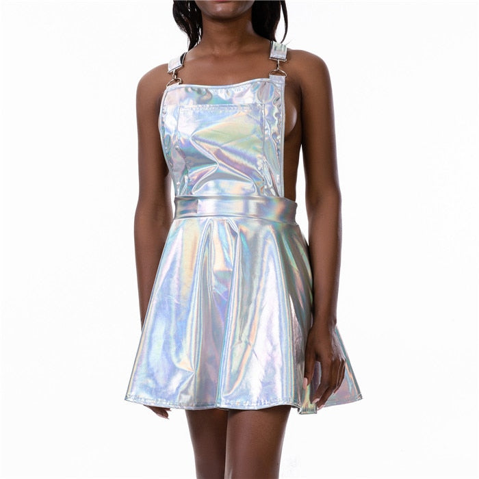 holographic overall dress
