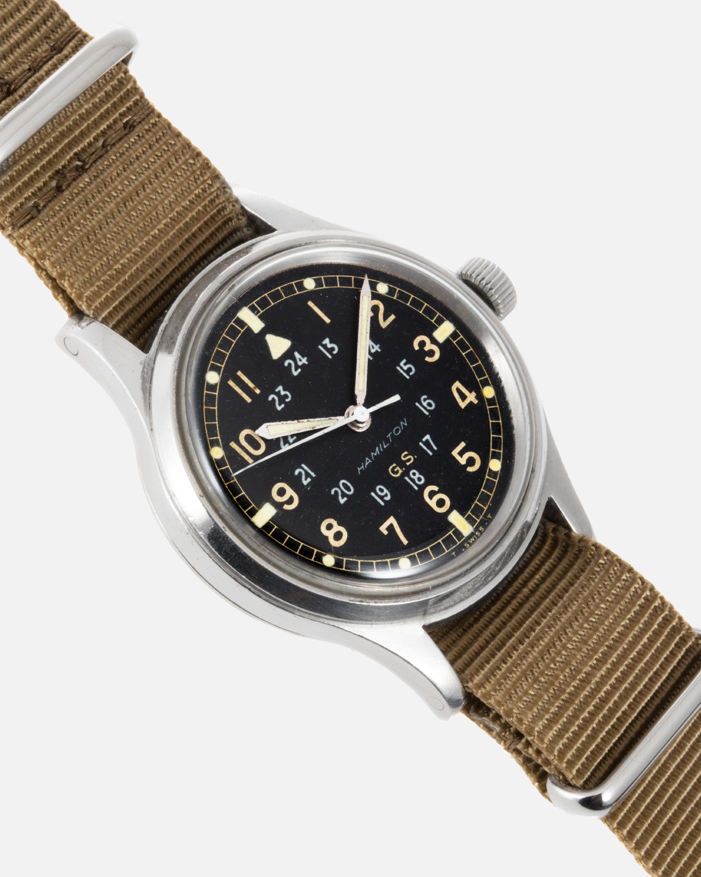 Hamilton 'G.S.' 24-Hour Dial Vintage Military Watch | S.Song Vintage ...