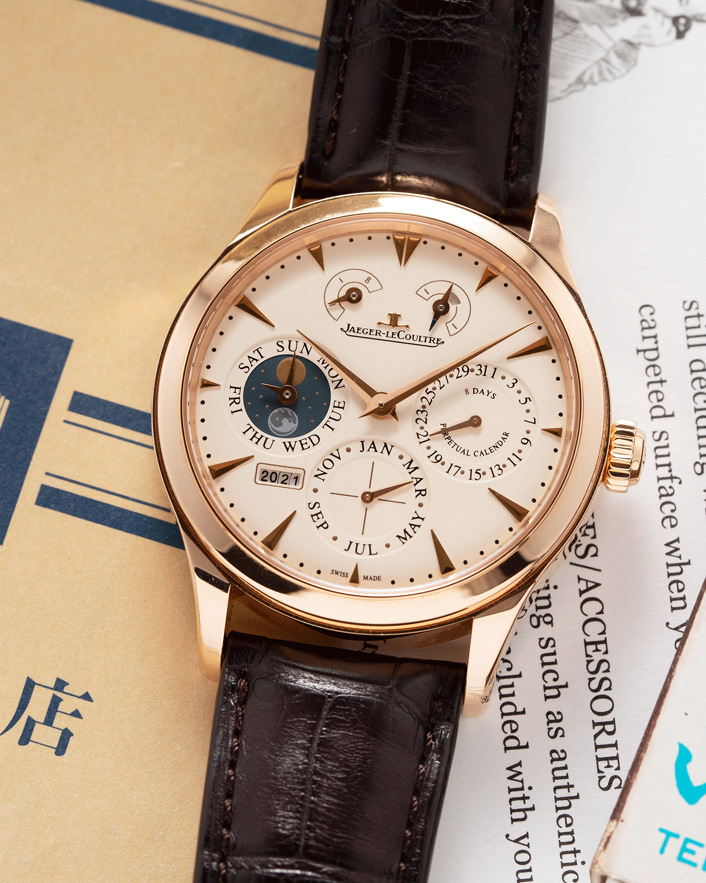 JaegerLeCoultre Master Ultra Eight Days Perpetual Calendar Watch S