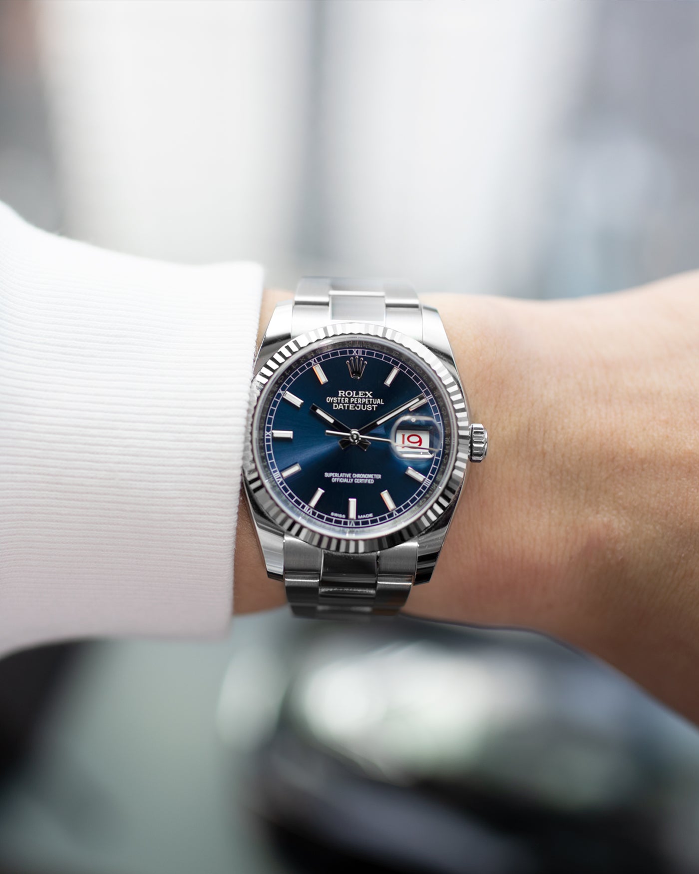 rolex 36mm blue dial