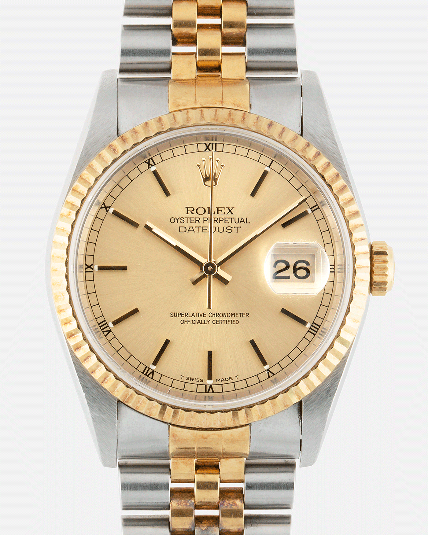 rolex datejust 16233 two tone