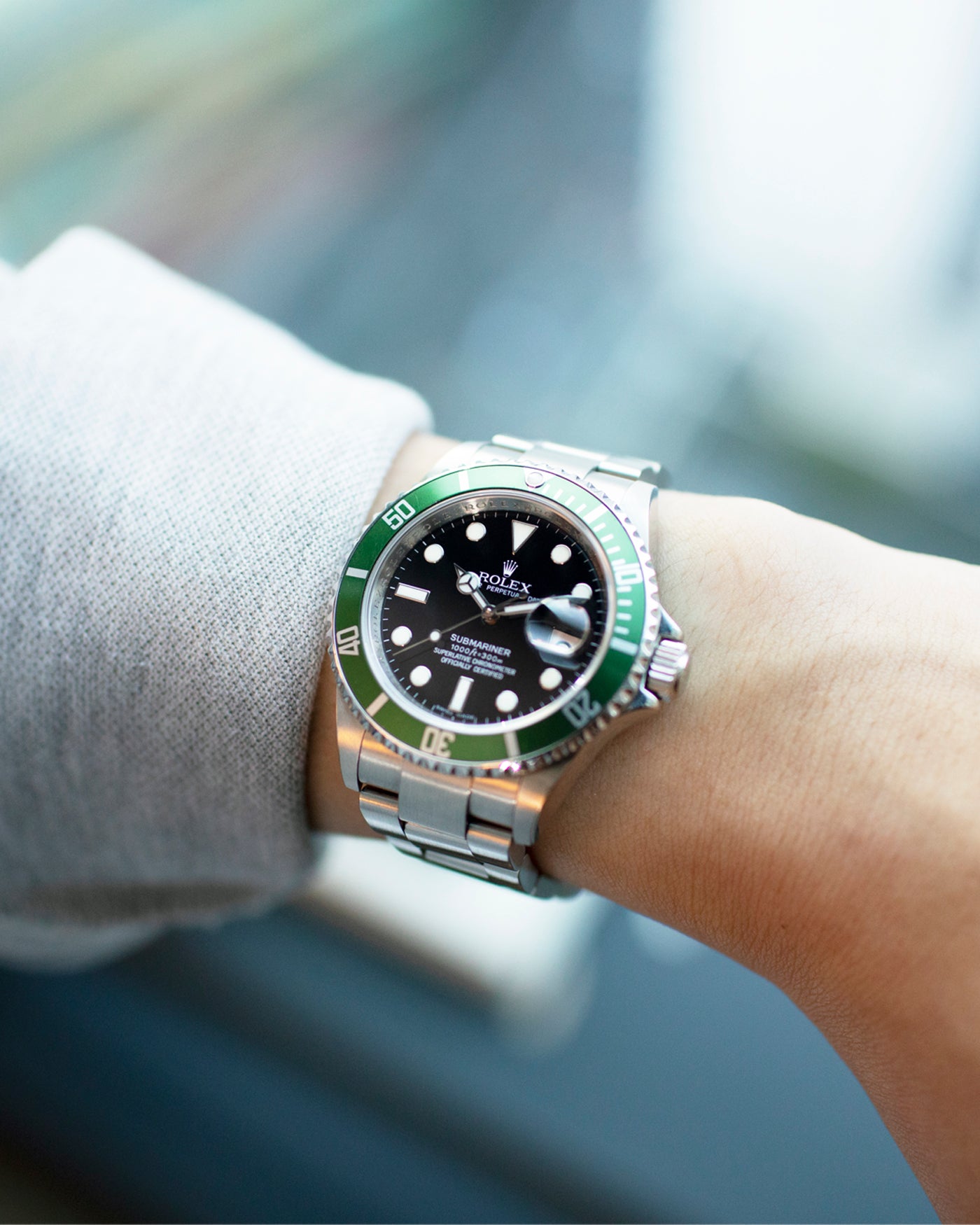 rolex submariner 16610lv kermit