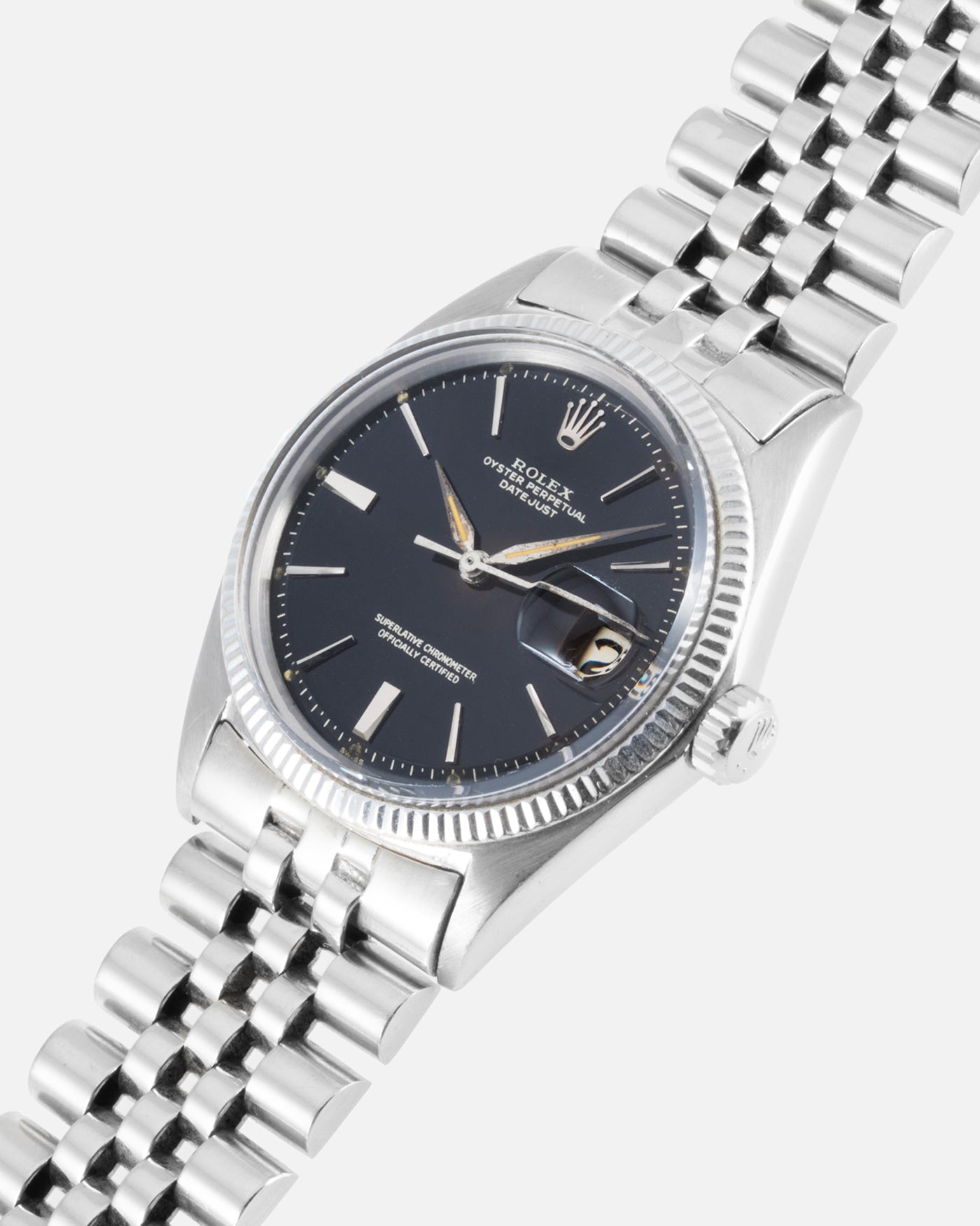 Rolex Datejust 1601 White Gold Tropical 