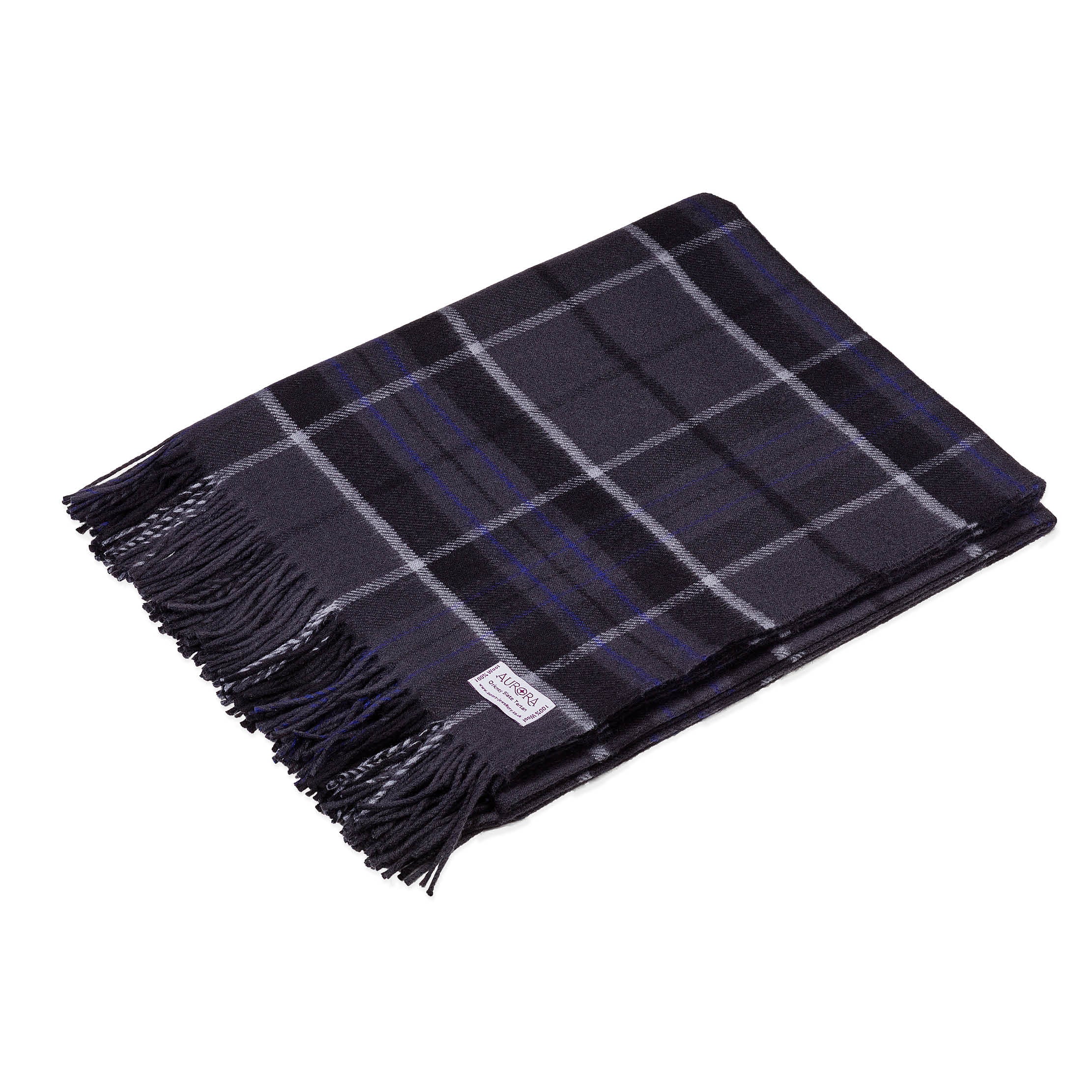 Orkney Slate Tartan Throw – Aurora Orkney Jewellery