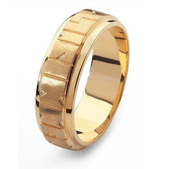 Gold Runic Wedding Ring. Viking Jewelry by Aurora Orkney