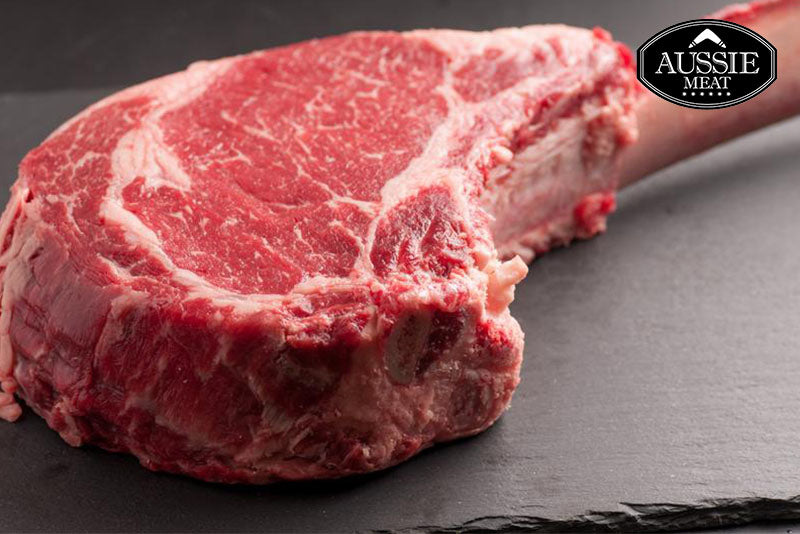 Australian Premium Black OP-Rib Steak (Bone-In Ribeye, MS 2+, Fr - Aussie Meat