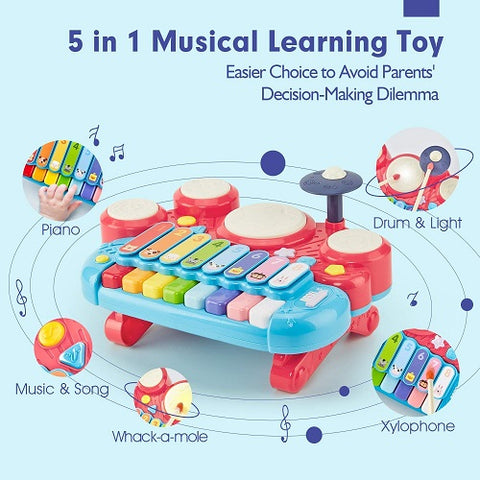 CubicFun 5 in 1 Baby Musical Instruments 