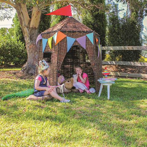 wicker hut for kids