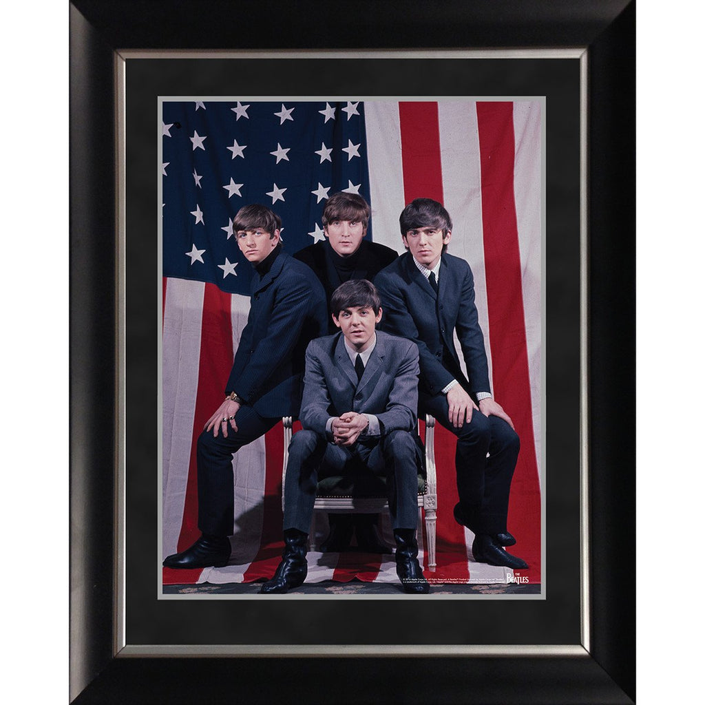 CultureSonar | Beatles ‘American Flag Group Shot’ 11x14 Framed Photo