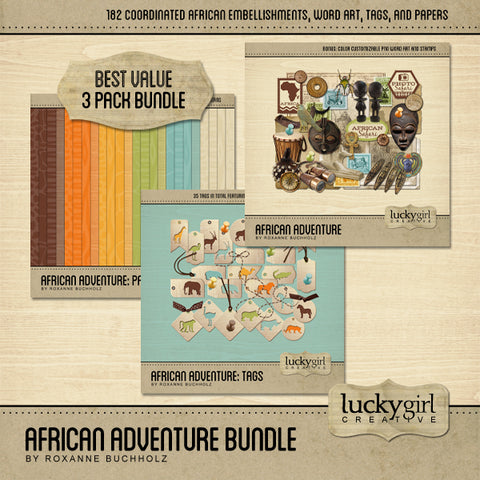 Download African Adventure Bundle Lucky Girl Creative