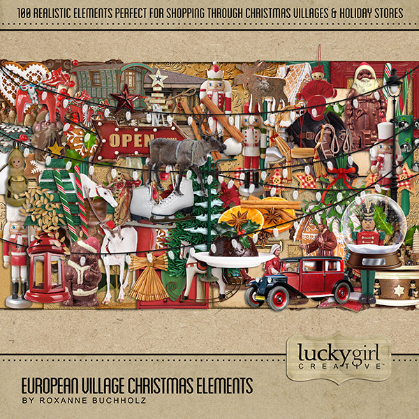 Digital Scrapbooking Kits Christmas, Digital Rustic Christmas Elements, Christmas  Scrapbook Embellishment, Rustic Christmas Scrapbook Kit 