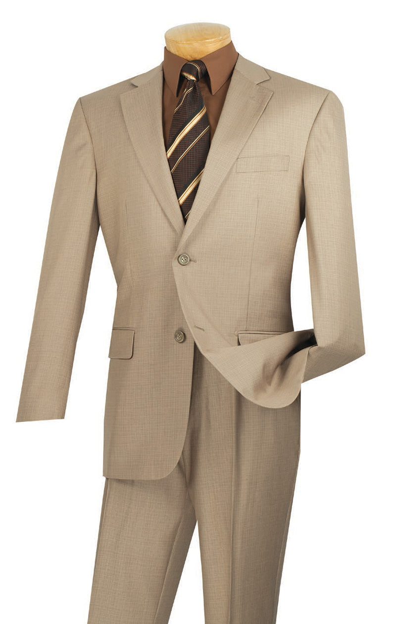 Monte Carlo Collection - Dress Suit 2 Piece 2 Button Beige – SUITS OUTLETS