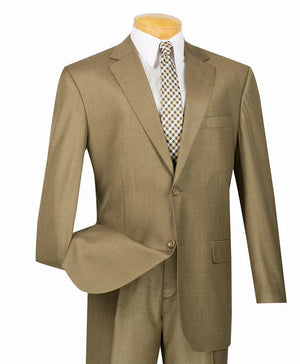 (Blazer 42R) Regular Fit Blazer In Taupe - SUITS OUTLETS