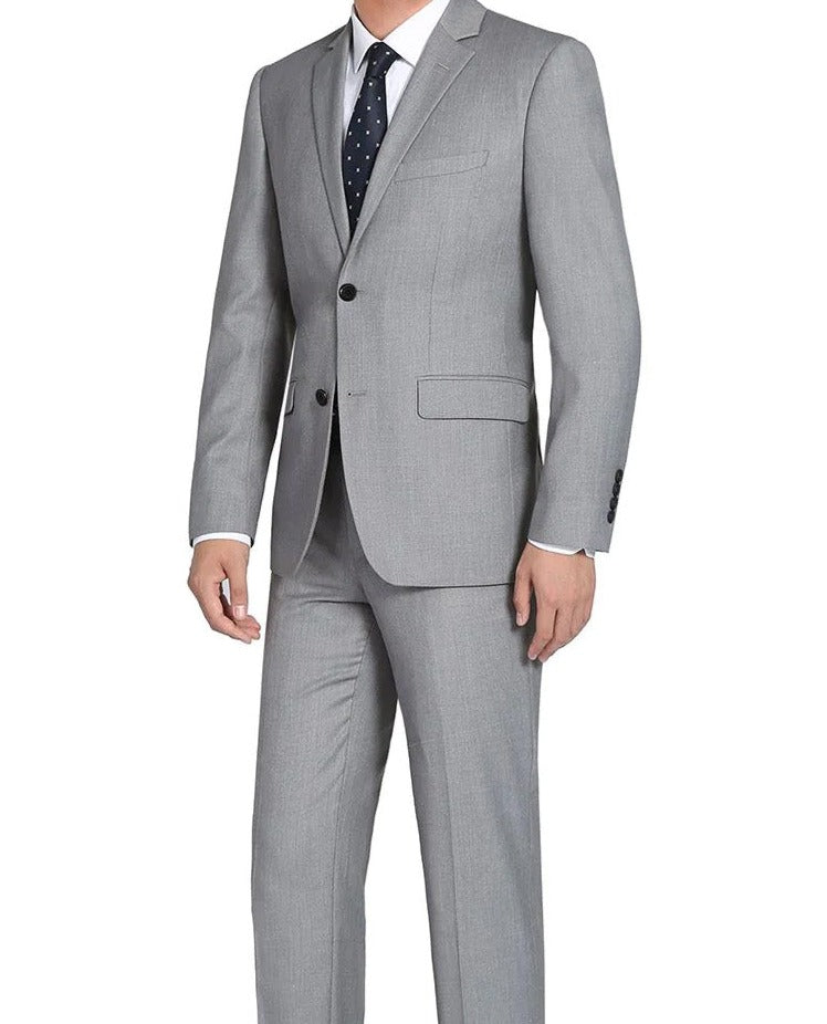 Arezzo Collection - Wool Suit Modern Fit Italian Style 3 Piece in Tan