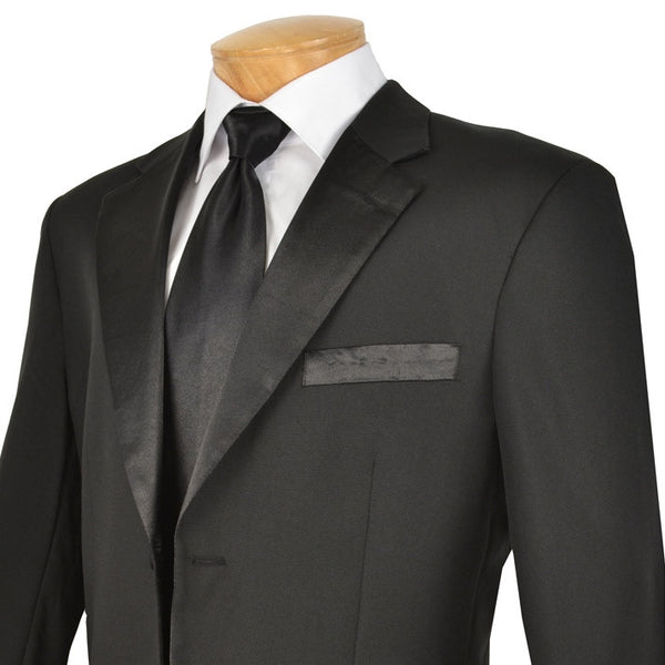 Royale Collection - Regular Fit 2 Piece Tuxedo in Black | Men's Fashion