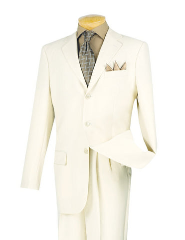 LUCCI Men's White Classic Fit Formal Tuxedo Suit w/ Sateen Lapel & Trim NEW