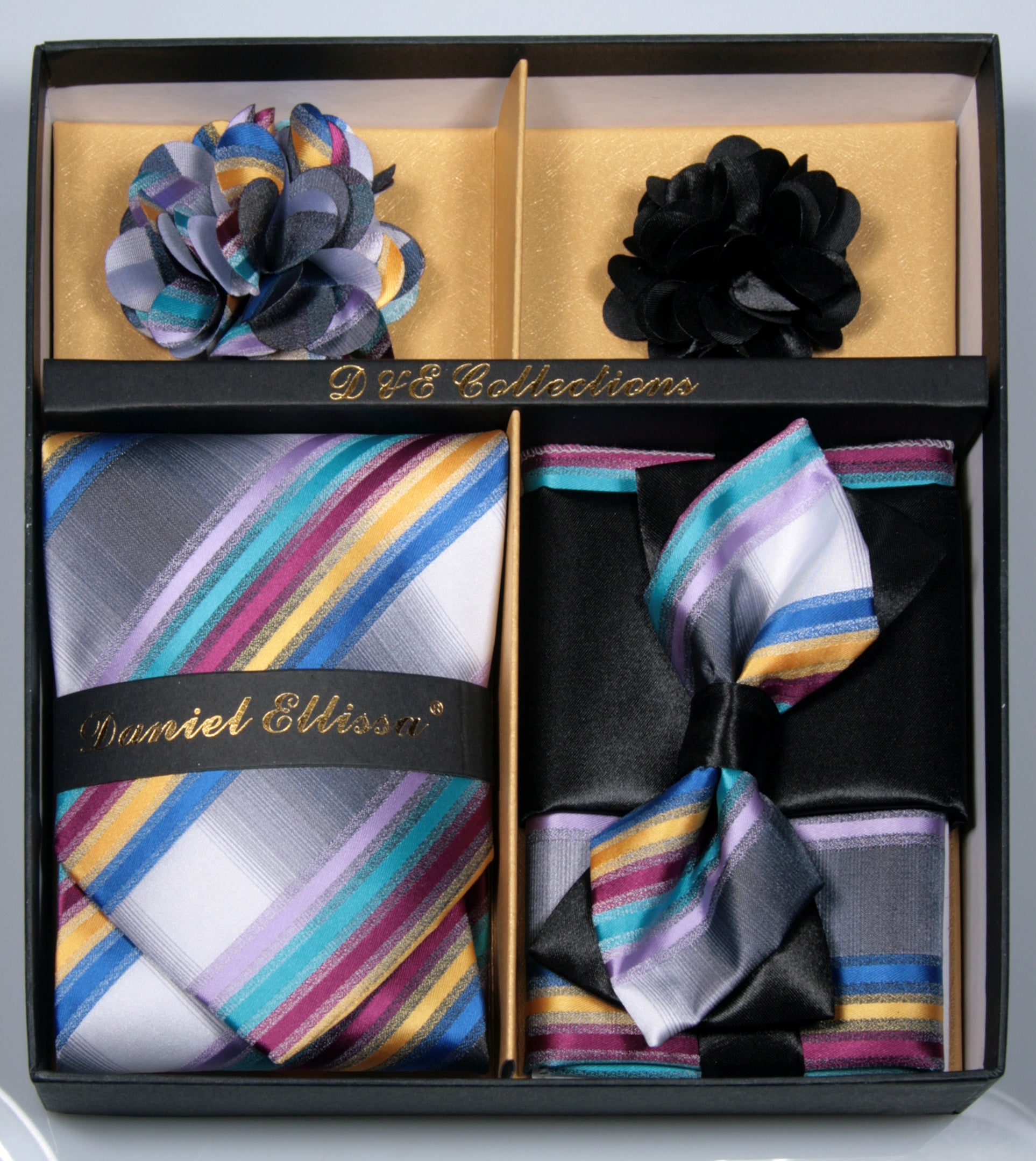 Multi Color Men's Accessories Collection Box 6 Pieces Set