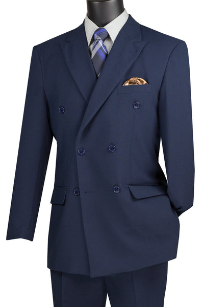 Ramses Collection - Double Breasted Suit 2 Piece Regular Fit in Navy ...