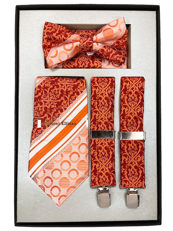 Cognac Men's Accessory Collection Box 4 Piece Set