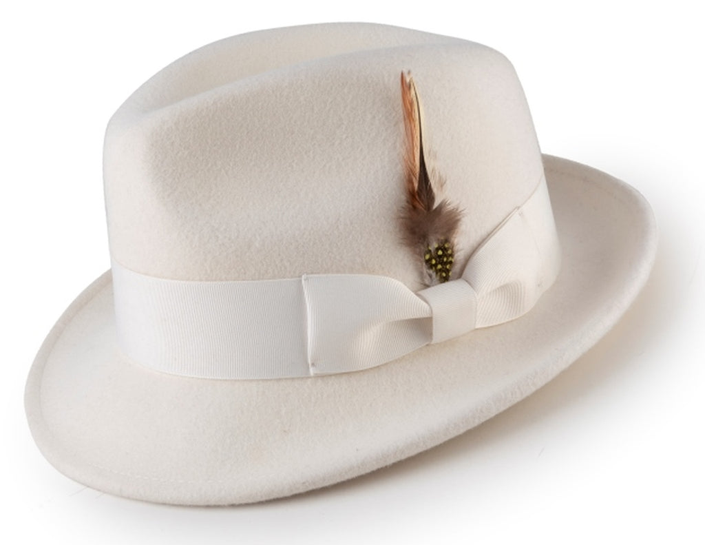 white wool hat