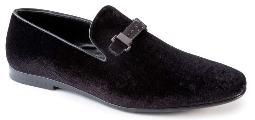 Men's Velvet Dress Shoe in Black | Men's Fashion