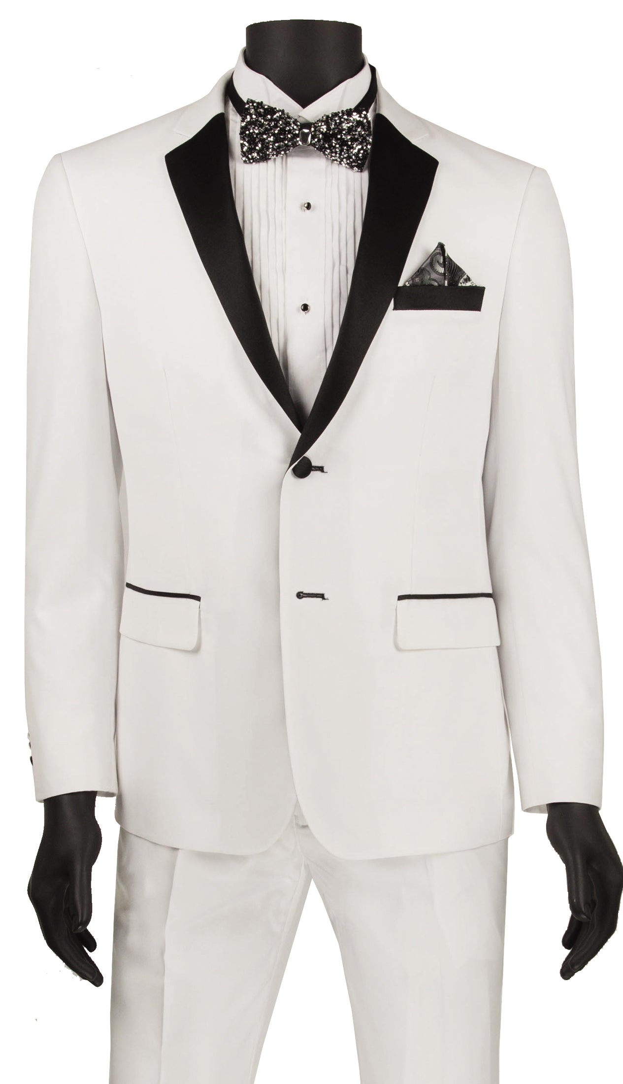 White Ultra Slim Fit Tuxedo 2 Buttons 2 Piece | Men's Fashion