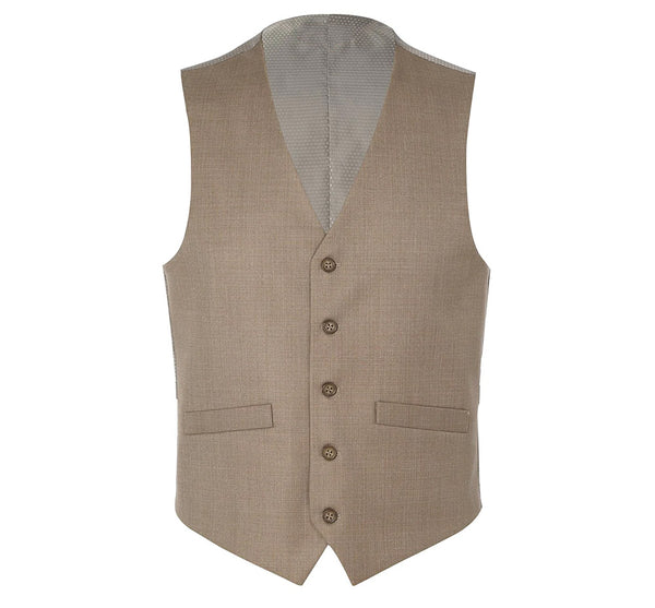 Khaki Slim Fit Vest Single Breasted 5 Button Design | Men's Fashion