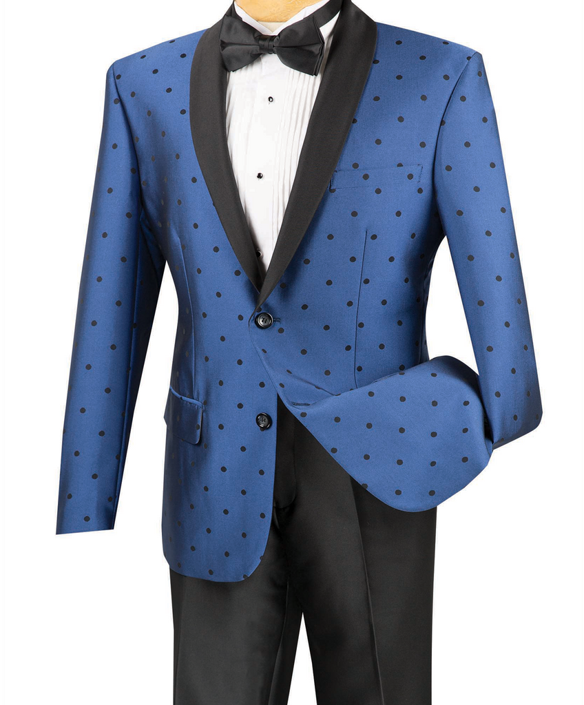 Naples Collezioni - Polka Dots Fashion Suit 2 Buttons 2 Pieces Slim Fit ...