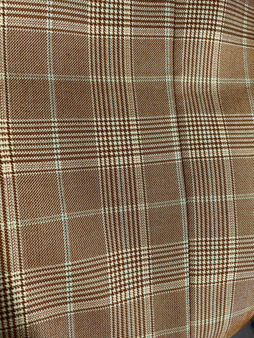 Venetian Collection - Taupe Regular Fit Glen Plaid 2 Button 3