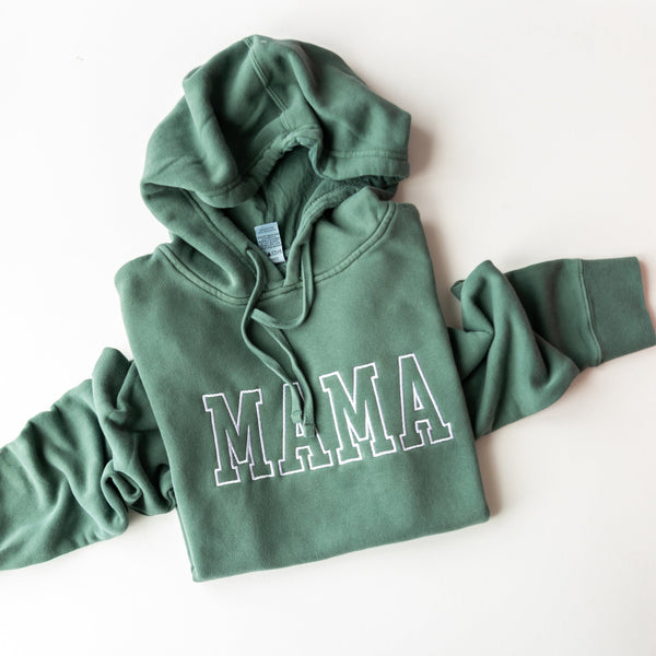 Mama Checker Hoodie- PERIWINKLE - Timber + Gray