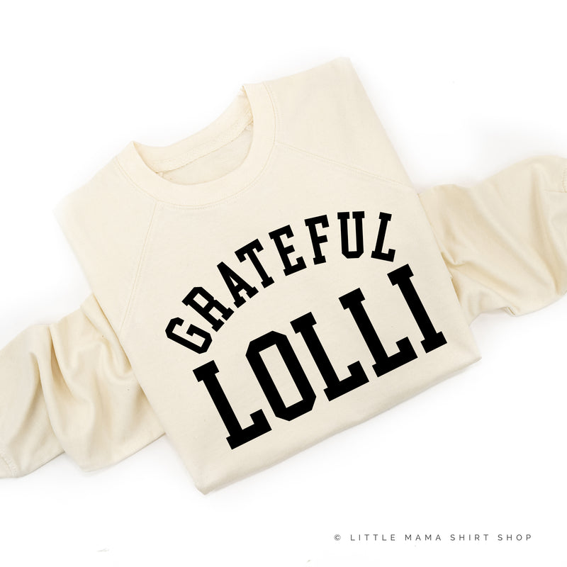 Grateful Lolli - (Varsity) - Lightweight Pullover Sweater