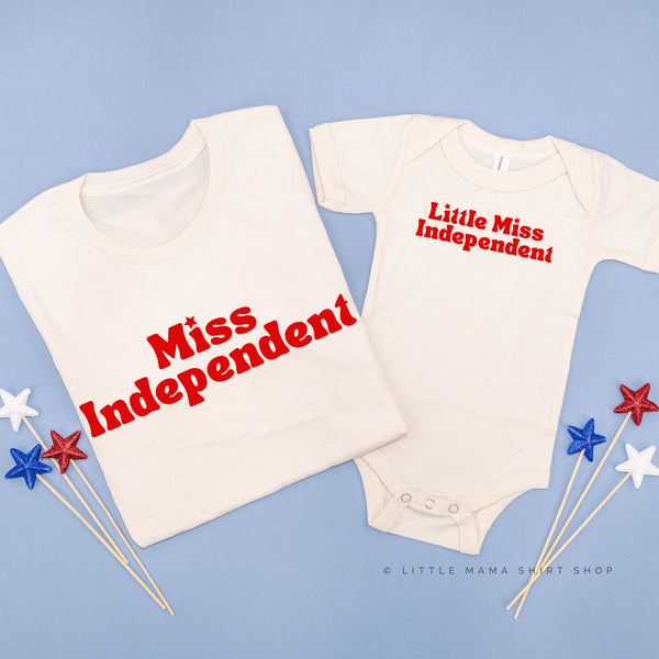 MISS INDEPENDENT / LITTLE MISS INDEPENDENT - Set of 2 Shirts