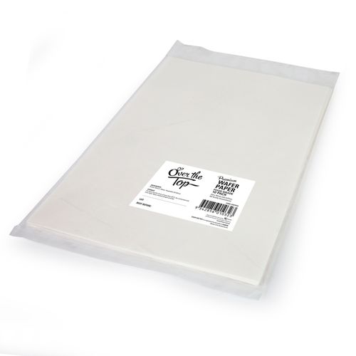 12 A4 sheets - white - semi-transparent edible paper - wafer paper - rice  paper