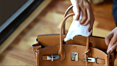 how to remove stains from leather purses and bags